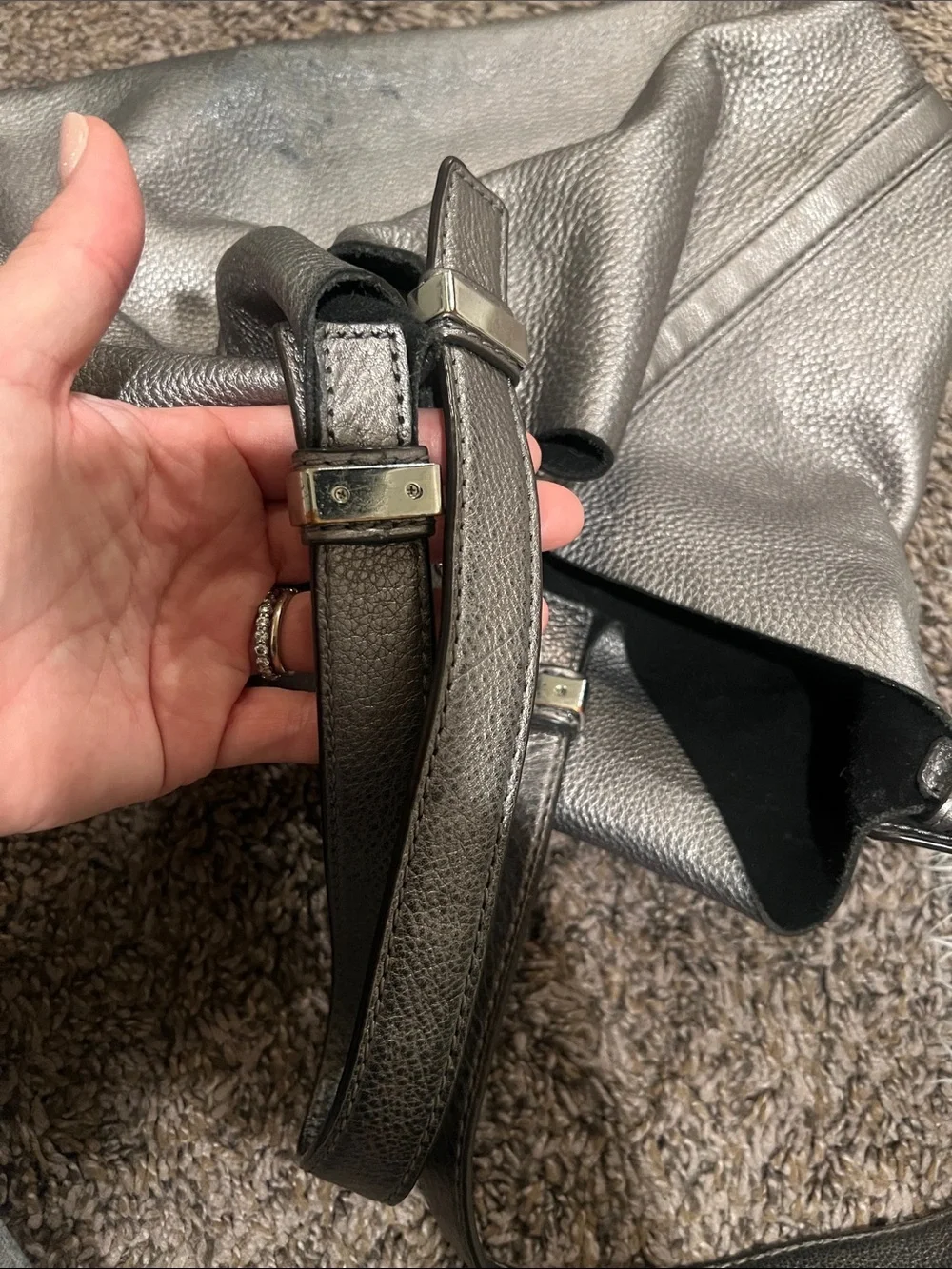 Michael Kors Black Leather Shoulder Tote